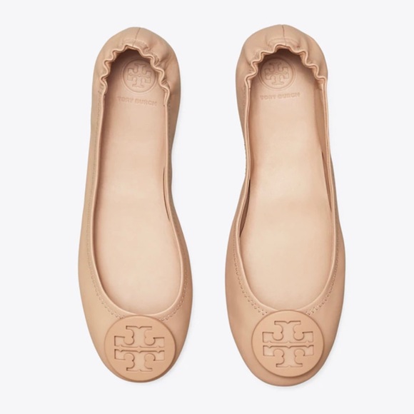 NWT Tory Burch Minnie Travel Flats in Goan Sand - Picture 12 of 16